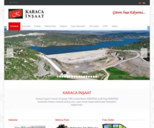 Karacainsaat.com.tr(Karaca) Screenshot