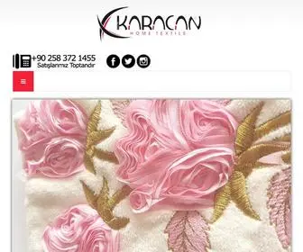 Karacanhome.com(Karacan Home Tekstil) Screenshot