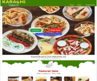 Karachibroastalpharetta.com(Karachi Broast & Grill) Screenshot