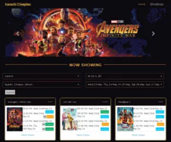 Karachicineplex.com(Karachi Cineplex) Screenshot