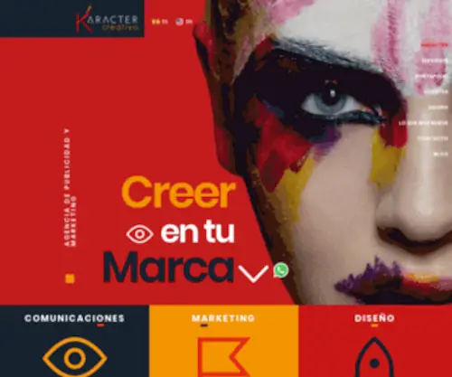 Karactercreativo.cl(Agencia De Publicidad y Marketing) Screenshot