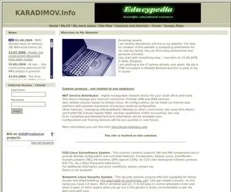 Karadimov.info(Oracle) Screenshot