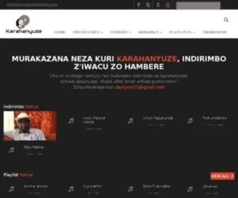 Karahanyuze.com(Indirimbo nyarwanda zo hambere) Screenshot