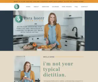 Karahoerrnutrition.com(Kara Hoerr Nutrition) Screenshot