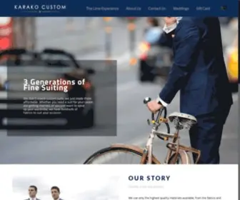 Karakocustom.com(Karako Custom Clothiers) Screenshot