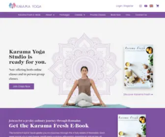 Karama-Yoga.com(Karama Yoga Studio %) Screenshot