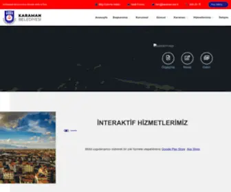 Karaman.bel.tr(Karaman Belediyesi Resmi Web Sitesi) Screenshot