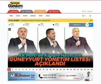Karamangundem.com(Karaman Gündem) Screenshot