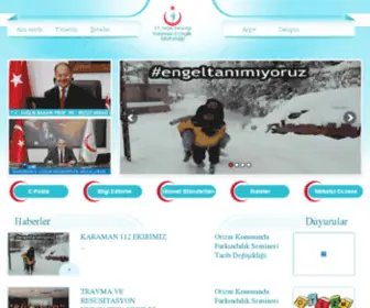 Karamansm.gov.tr(Sağlık) Screenshot