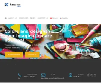 Karamantekstil.com.tr(Karaman Grup) Screenshot