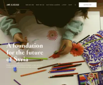 Karamfoundation.org(Karam is a global nonprofit) Screenshot