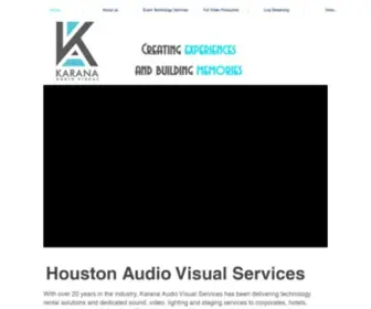 Karana-Audiovisual.com(Event Production and Audio Visual Rental) Screenshot