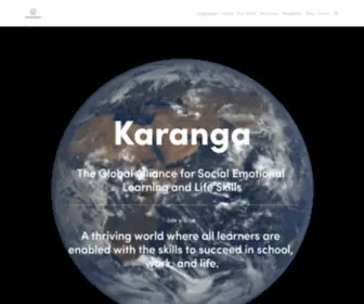 Karanga.org(The global alliance for SEL and life skills) Screenshot