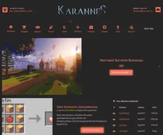 Karannes.com(Minecraft türk serveri) Screenshot