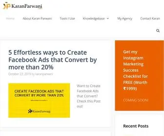 Karanparwani.com(Karan Parwani) Screenshot