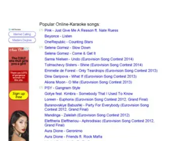 Karaoke-Online.org(Popular Online) Screenshot