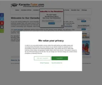 Karaoke-Tutor.com(Karaoke Articles and Tutorials) Screenshot