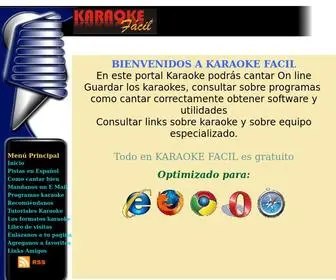 Karaokefacil.com(Pistas karaoke) Screenshot