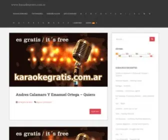 Karaokegratis.com.ar(Karaokes y Midis Gratis) Screenshot