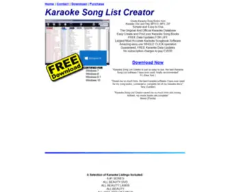 Karaokelists.com(Karaoke Song List Creator) Screenshot