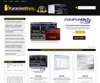 Karaokeware.com(KJ Software and Karaoke Software for the Karaoke Professional and Enthusiast) Screenshot