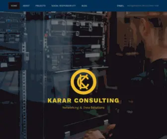 Kararconsulting.com(Networking & Data Solutions) Screenshot