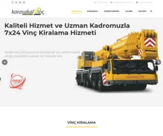 Karasakalvinc.com.tr(Karasakal Vinç) Screenshot