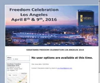 Karatbarsevent.com(Karatbars Freedom Celebration) Screenshot