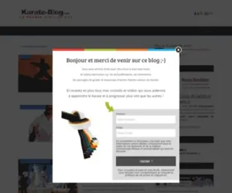 Karate-Blog.net(Cours de Karate en ligne) Screenshot
