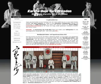 Karate-Dresden.de(Shotokan Karate) Screenshot