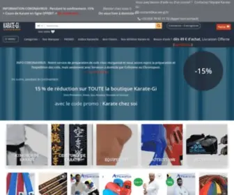 Karate-GI.fr(Karate-gi, la passion des arts martiaux et sports de combat) Screenshot