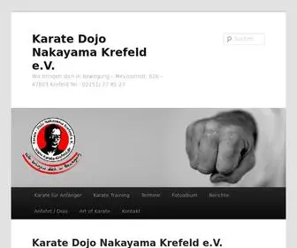 Karate-Krefeld.de(Karate für Groß und Klein in Krefeld) Screenshot