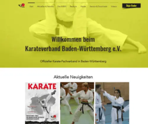 Karate-KVBW.de(Karateverband Baden) Screenshot