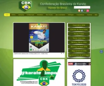 Karatedobrasil.com(Site Oficial da CBK) Screenshot
