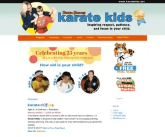 Karatekids.net(Dawn Barnes Karate Kids) Screenshot