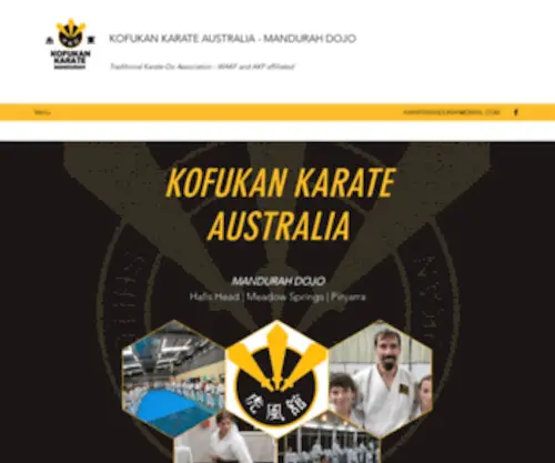 Karatemandurah.com(Kofukan Karate Australia) Screenshot