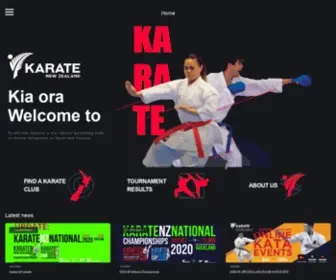 Karatenz.co.nz(The Official website for Karate New Zealand) Screenshot