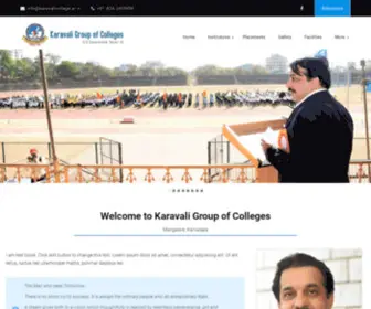 Karavalicollege.ac.in(Karavali Group of Colleges) Screenshot