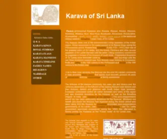 Karava.org(Karava of Sri Lanka) Screenshot