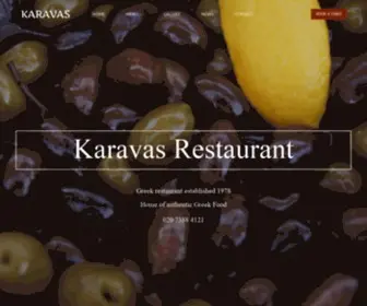 Karavasrestaurant.co.uk(Karavas Restaurant) Screenshot