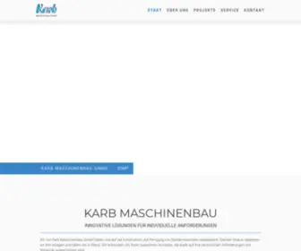 Karb-Maschinenbau.de(Karb Maschinenbau) Screenshot
