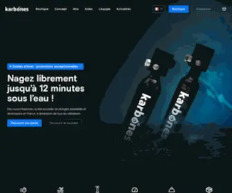 Karbones.com(Mini bouteille de plongée pour tous et rechargeable facilement) Screenshot