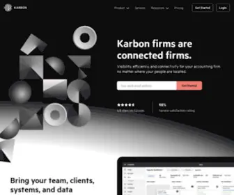 Karbonhq.com(Practice Management Software for Accounting Firms) Screenshot
