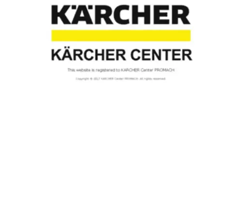 Karcher-Center-Promach.com(Karcher Center Promach) Screenshot