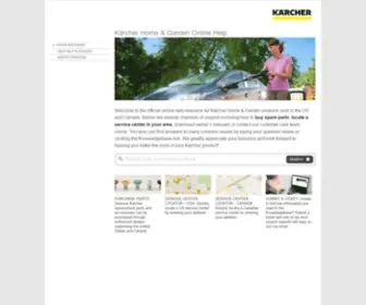Karcher-Help.com(Karcher North America) Screenshot