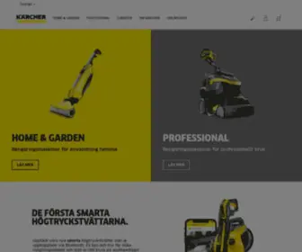 Karcher.se(Rengöringsutrustning som gör skillnad) Screenshot