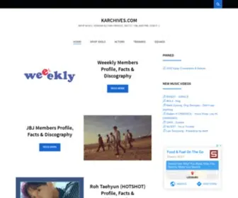 Karchives.com(K-pop Archives) Screenshot