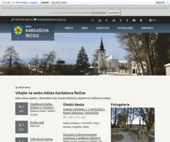 Kardasova-Recice.cz(Kardašova Řečice) Screenshot