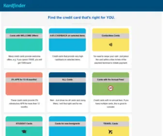 Kardfinder.com(Kardfinder) Screenshot