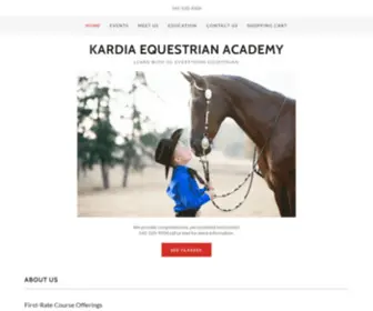 Kardiaequestrian.com(Horse Riding Lessons) Screenshot